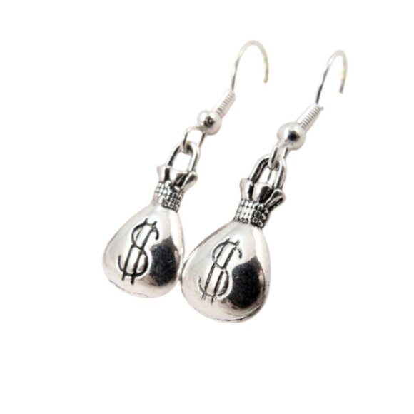 MISS MONEYBAGS EARRINGS - Picture 3 of 4